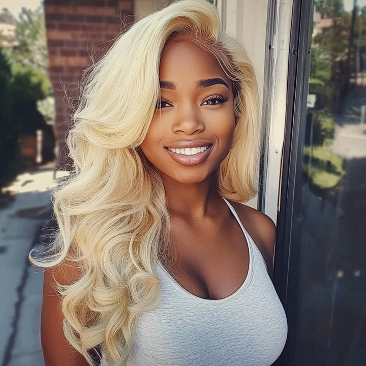 13x4 Brazilian Blonde Lace Front Body Wave Wig - Regality Hair & Beauty