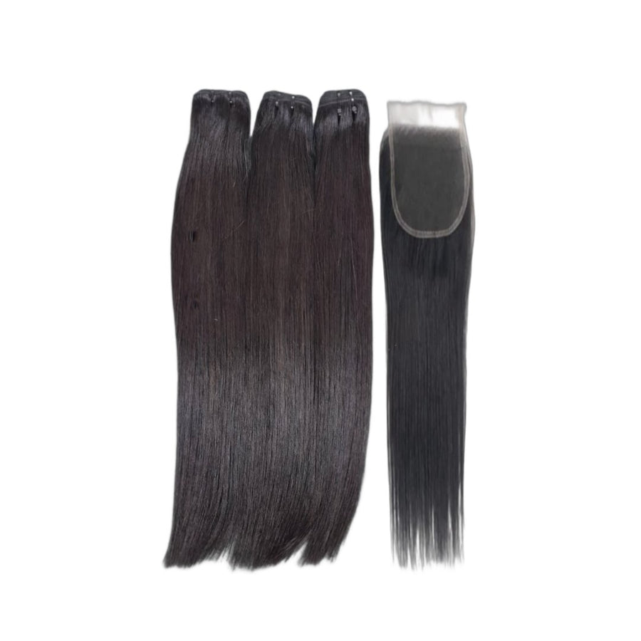 Raw Vietnamese Straight Bundle & Closure Deal (Pre-Order) - Regality Hair & Beauty