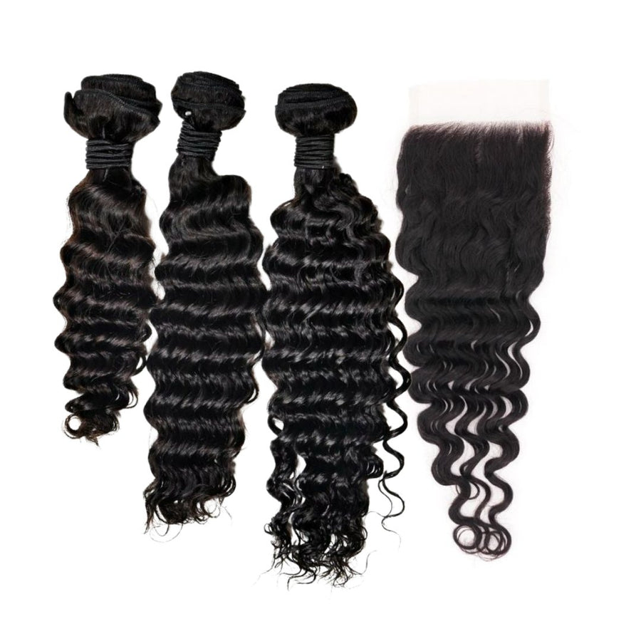 Brazilian Deep Wave 5x5 HD Bundle Deal - Regality Hair & Beauty