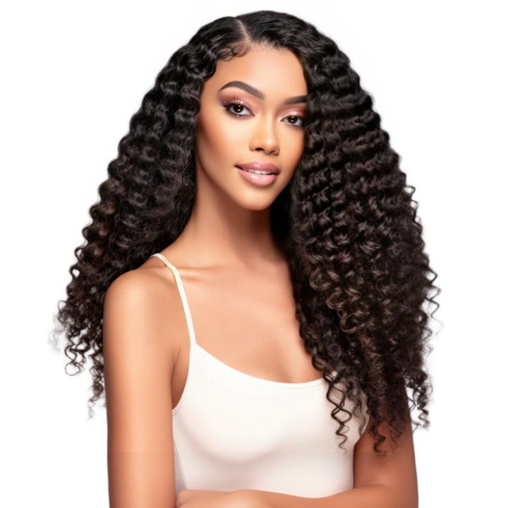 4x4 Deep Wave Transparent Closure Wig - Regality Hair & Beauty