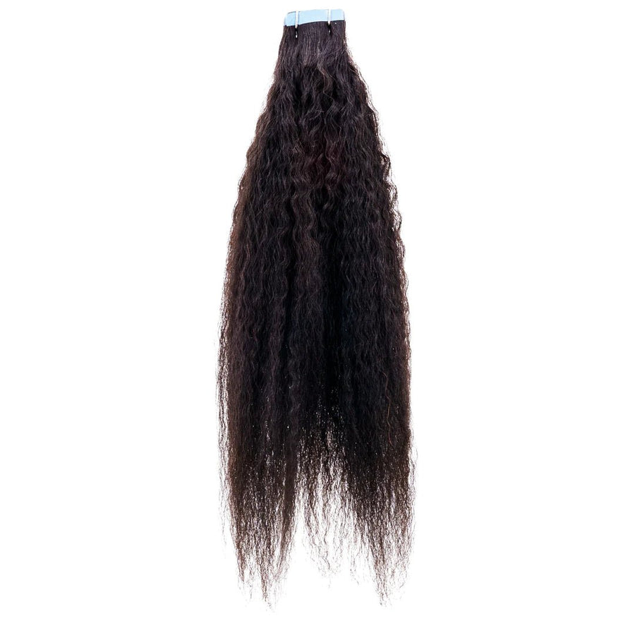 Brazilian Kinky Straight Blow Out Tape-In Extensions - Regality Hair & Beauty