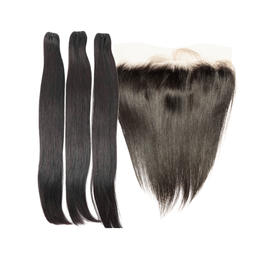 Raw Vietnamese Straight & Frontal Bundle Deal