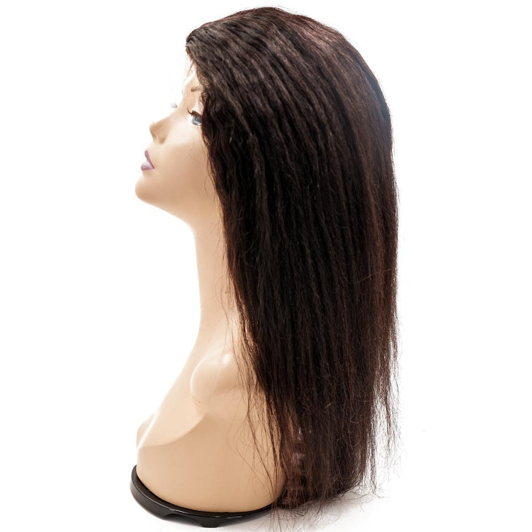 Kinky Straight Fine Mono Base Medical Wig - Regality Hair & Beauty