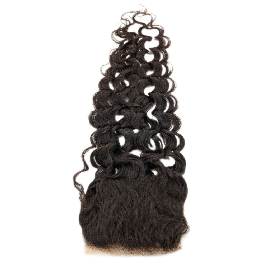 4x4 Brazilian Spanish Wave Medium Brown Lace Closure - Regality Hair & Beauty
