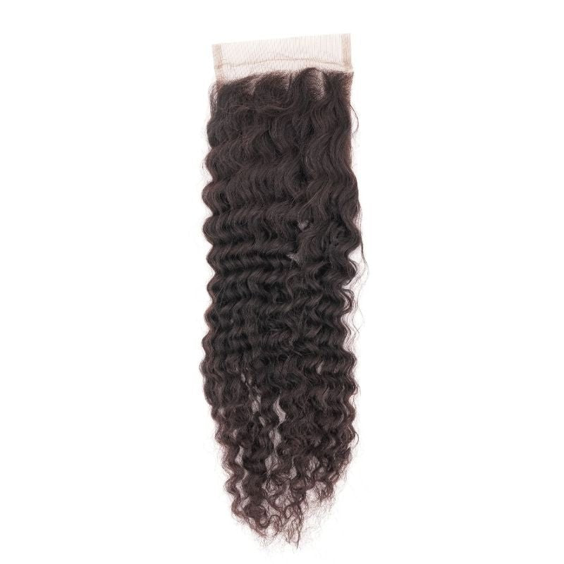 4x4 Afro Kinky Medium Brown Lace Closure - Regality Hair & Beauty