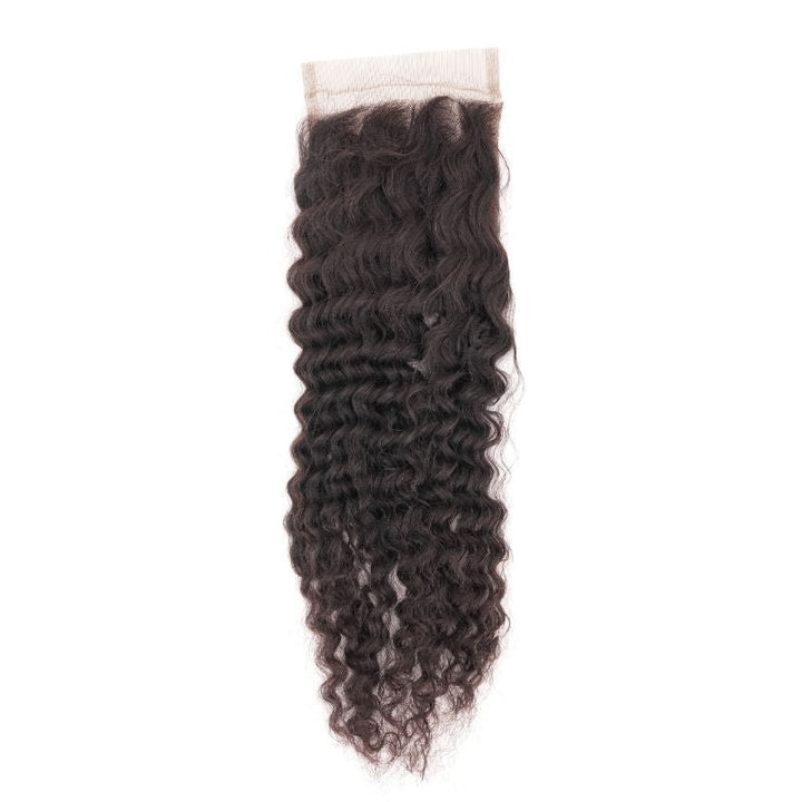 4x4 Afro Kinky Medium Brown Lace Closure - Regality Hair & Beauty