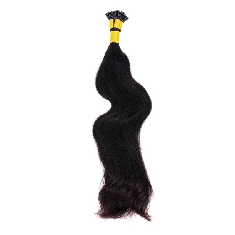 Indian Wavy Natural Black I-Tip - Regality Hair & Beauty