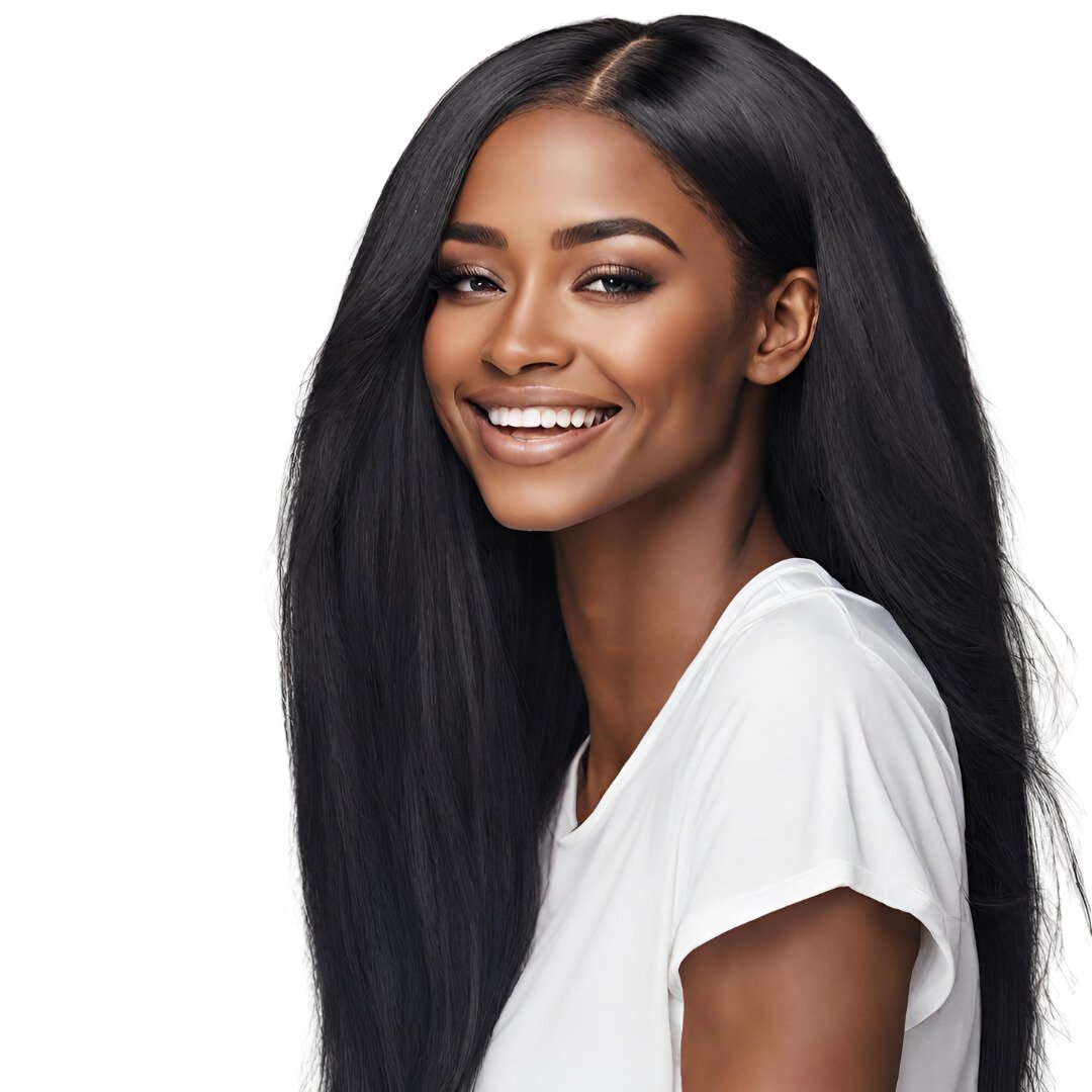 Kinky Straight Transparent Closure Wig - Regality Hair & Beauty