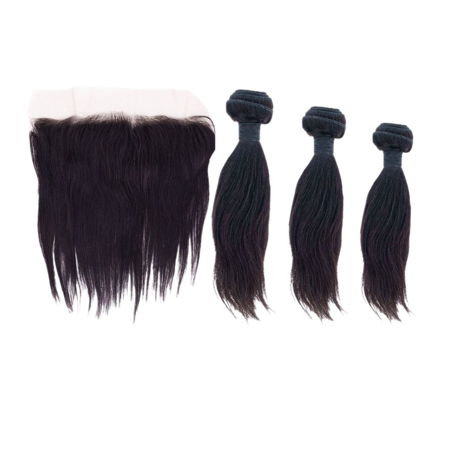 Malaysian Straight 13x4 Bundle Deal - Regality Hair & Beauty