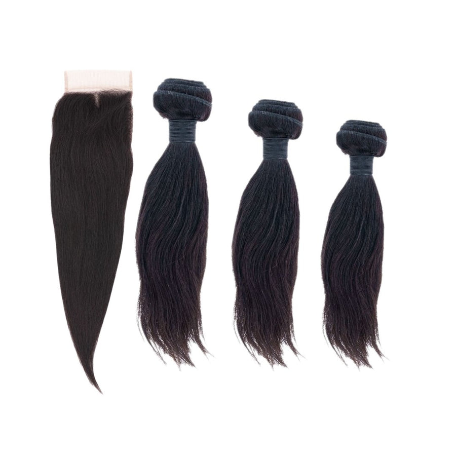 Malaysian Straight 4x4 Bundle Deal - Regality Hair & Beauty