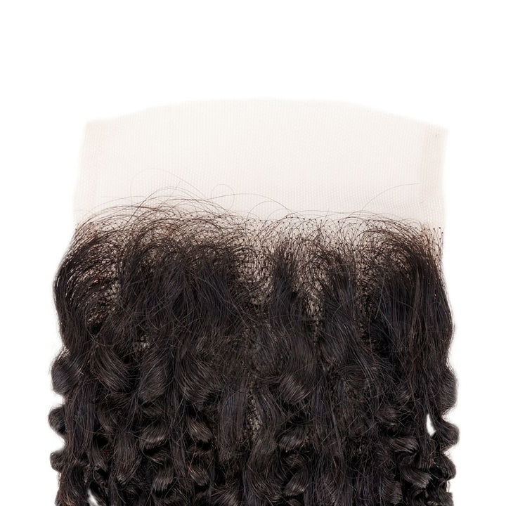 4x4 Brazilian Kinky Curly Medium Brown Lace Closure - Regality Hair & Beauty