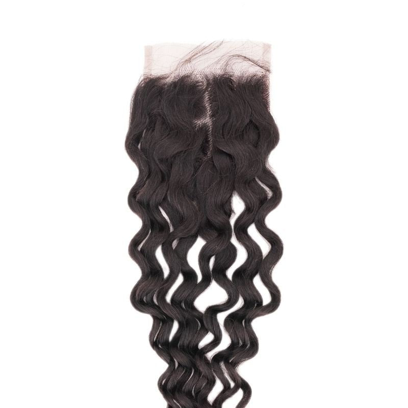 4x4 Brazilian Spanish Wave Medium Brown Lace Closure - Regality Hair & Beauty