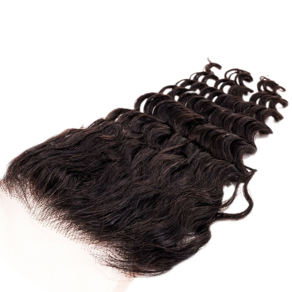 4x4 Brazilian Deep Wave Transparent Lace Closure - Regality Hair & Beauty