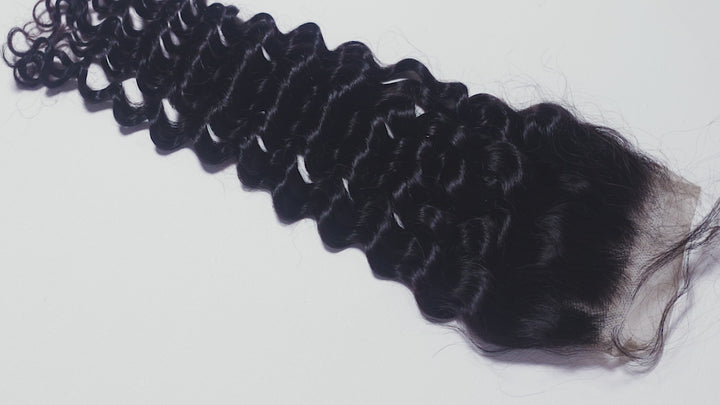 5x5 Brazilian Deep Wave HD Lace Closure