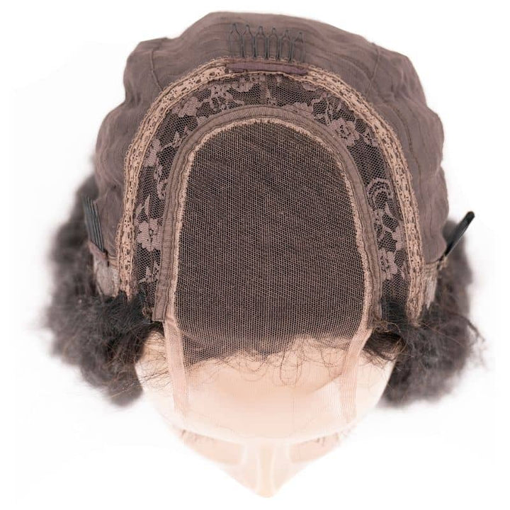 Kinky Straight Transparent Closure Wig - Regality Hair & Beauty