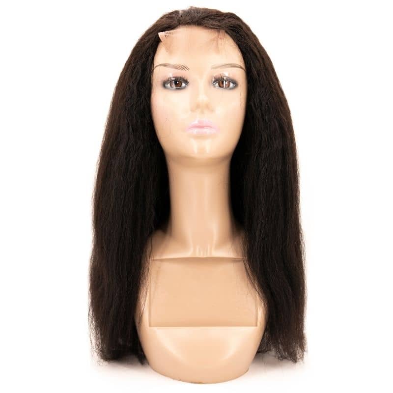 Kinky Straight Transparent Closure Wig - Regality Hair & Beauty