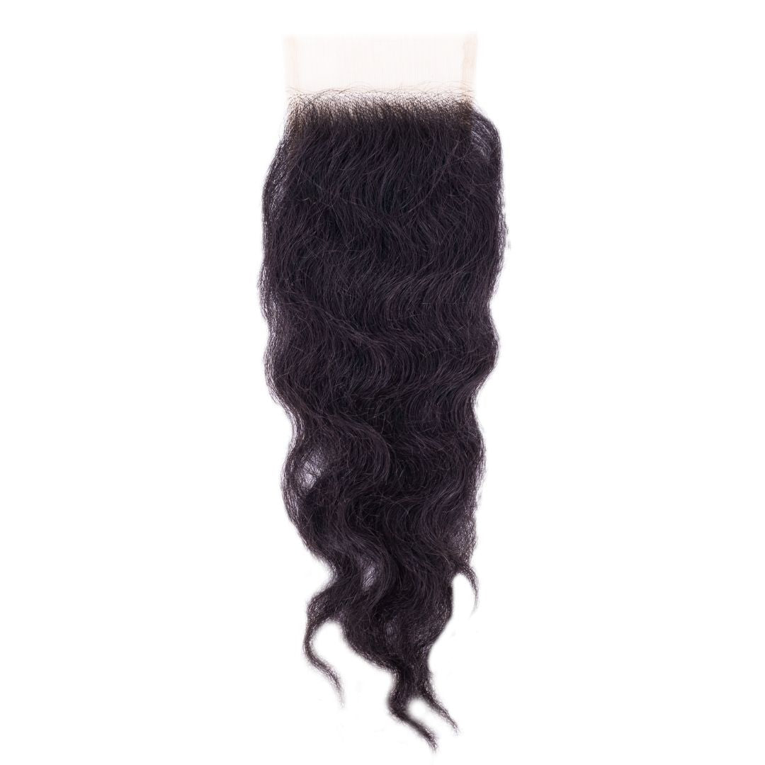 Raw Indian Curly 4x4 Transparent Lace Closure REGALITY HAIR & BEAUTY