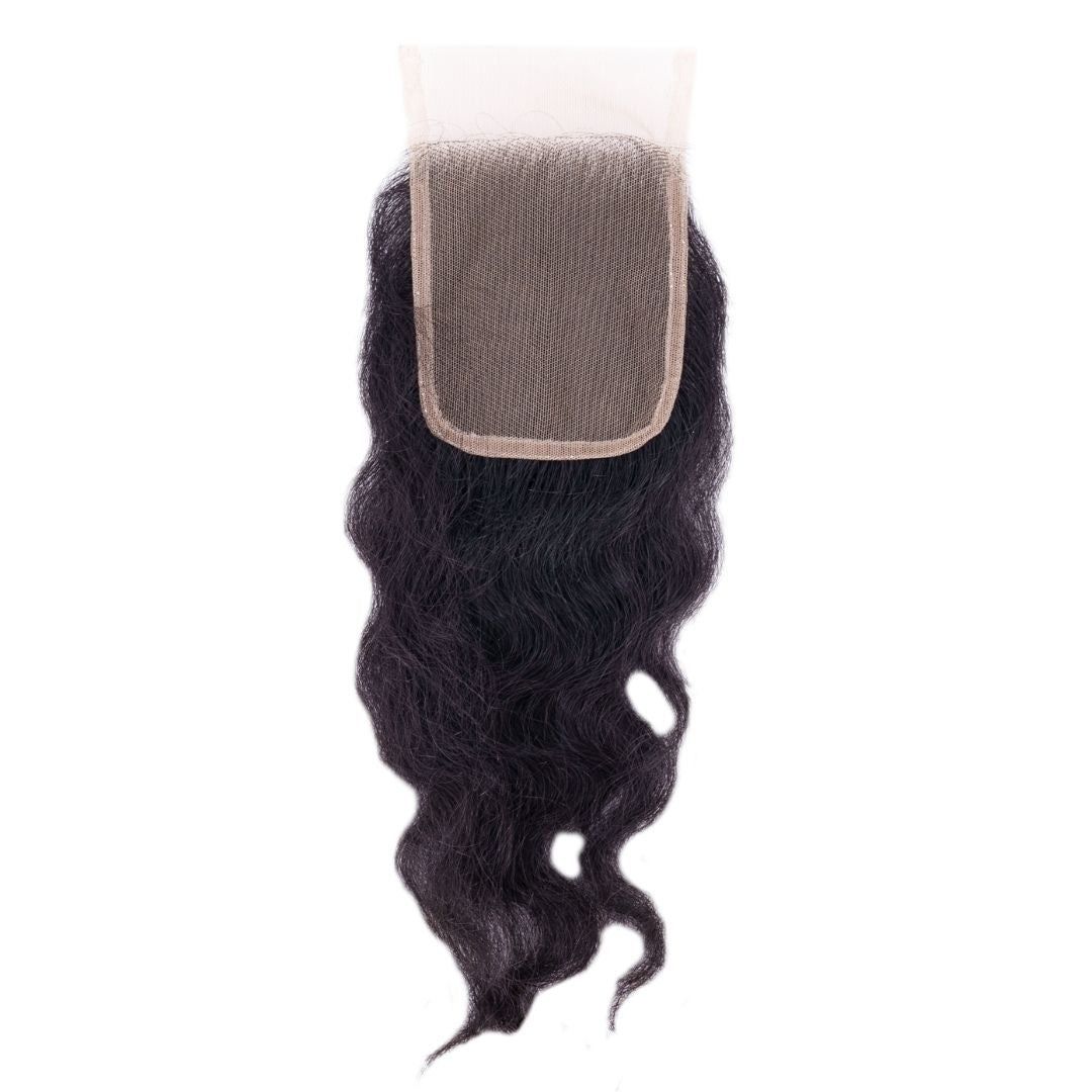 Raw Indian Curly 4x4 Transparent Lace Closure REGALITY HAIR & BEAUTY